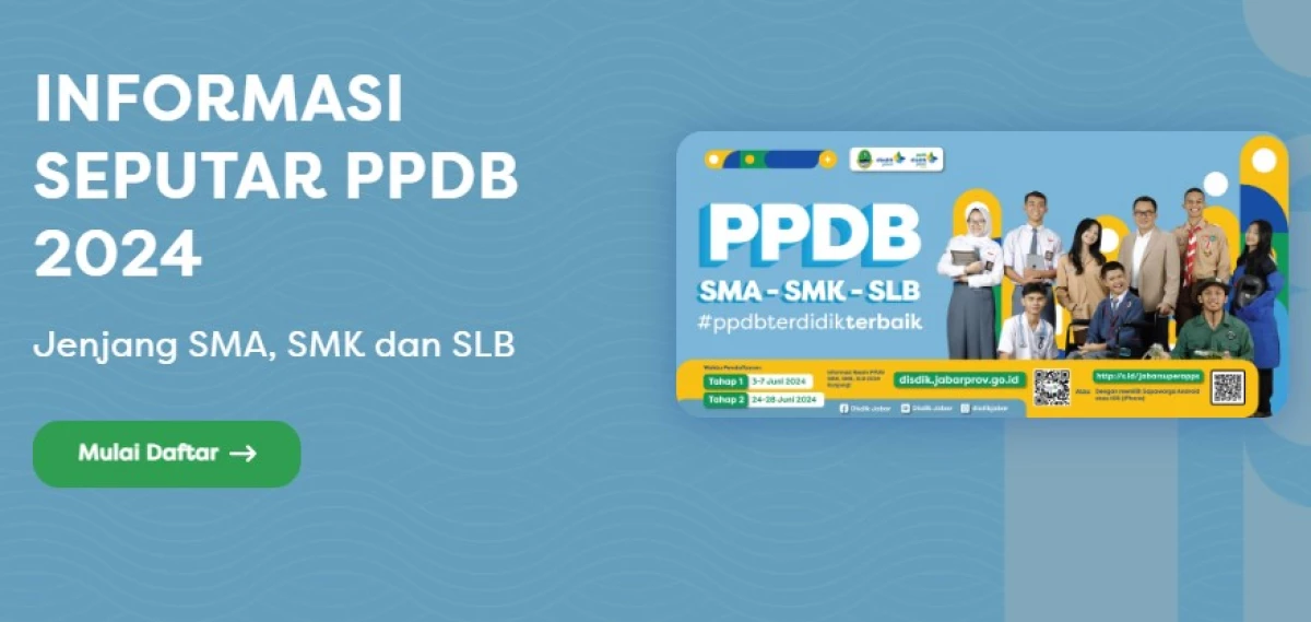 Tahap 1 PPDB Jabar 2024. (Sumber Gambar: Screenshot via laman PPDB Jabar 2024)