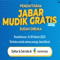 Mudik Gratis 2025 dari Pemprov Jabar, Ini Jadwal dan Rutenya!