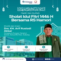 Rumah Sakit Hamori akan menggelar Sholat Idul Fitri Berjamaah untuk mengakomodir petugas, pasien, dan pemudik.