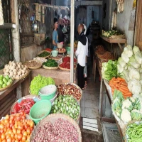 sayur di Pasar Panjang Subang