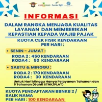 Samsat Subang Atur Kuota Cek Fisik Kendaraan