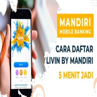 Tutorial cara daftar mandiri mobile banking dengan menggunakan livin by mandiri secara online : FOTO YOUTUBE  / bpluschannel