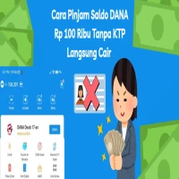 Cara Pinjam Saldo DANA 100 Ribu