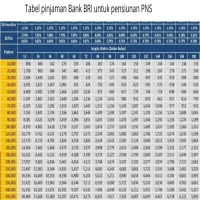 PNS Wajib Tahu! Tabel Pinjaman Bank BRI 2025 dan Cara Dapat Limit Maksimal