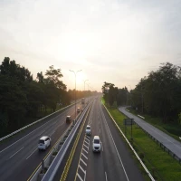 Situasi arus lalu lintas di ruas tol Cikopo-Palimanan (Cipali).