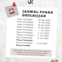 Jadwal dan Keutamaan Puasa Sunnah di Bulan Dzulhijjah 1446 H / 2025 M