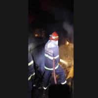 Kebakaran di Desa Sukamaju Sukasari Pantura Subang